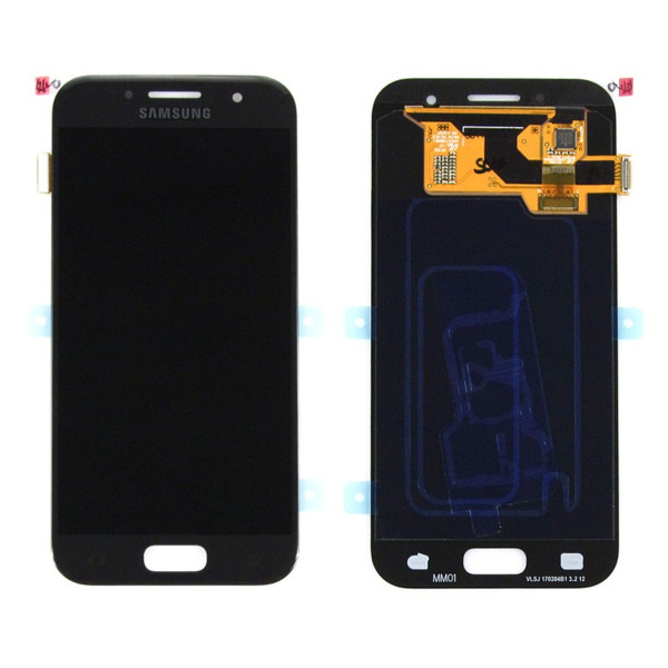 Samsung Galaxy A3 2017 LCD displej dotykové sklo černé A320F (Service Pack)