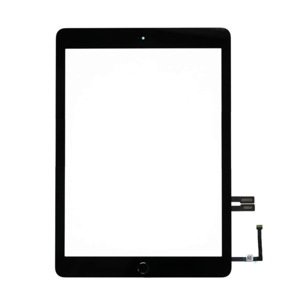 Dotykové sklo přední panel černý osázený pro Apple iPad 9.7 2018