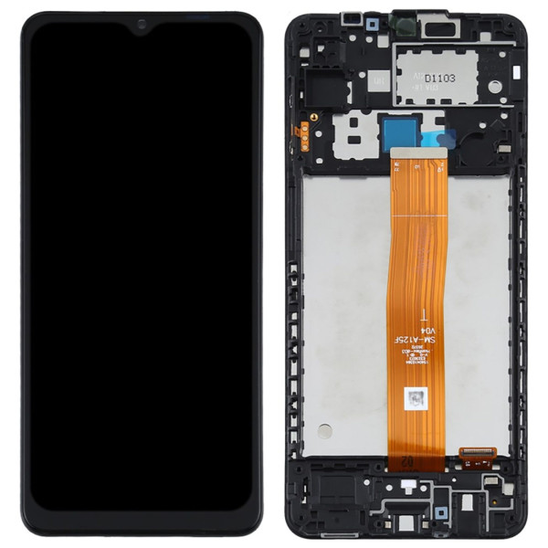 Samsung Galaxy A12 A125 LCD displej dotykové sklo včetně rámečku (Service Pack)