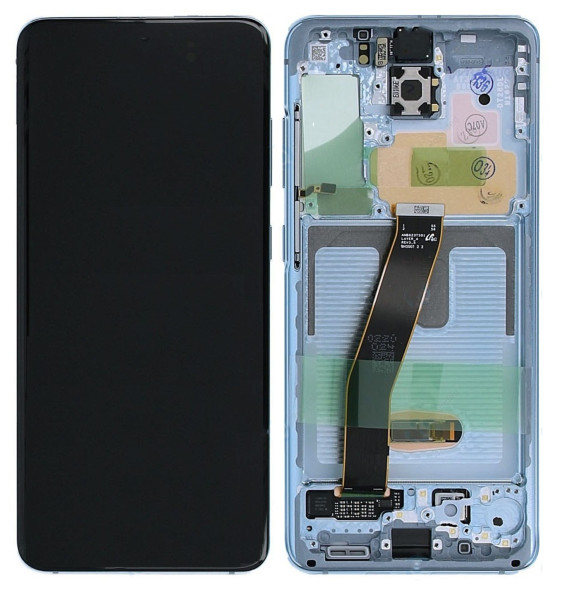 Samsung Galaxy S20 LCD G980/G981 Amoled displej včetně rámečku (Service Pack) Blue