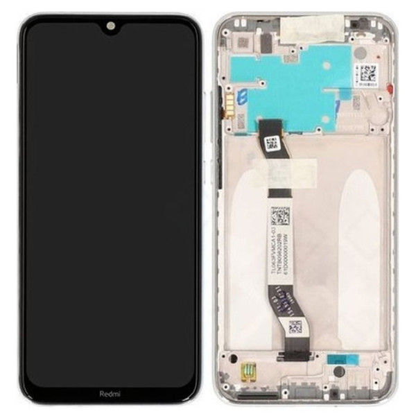 Xiaomi Redmi Note 8 LCD displej dotykové sklo včetně rámečku bílý (Service Pack)