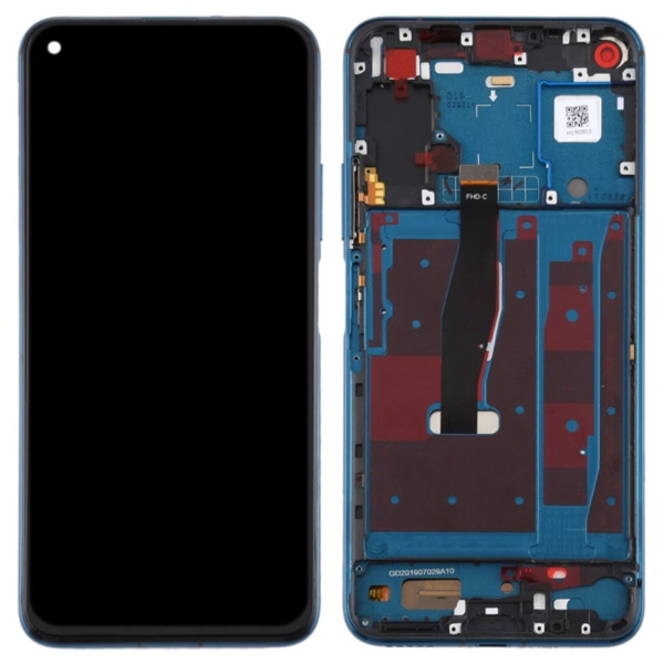 Honor 20 Pro LCD displej dotykové sklo (včetně rámečku) modrý