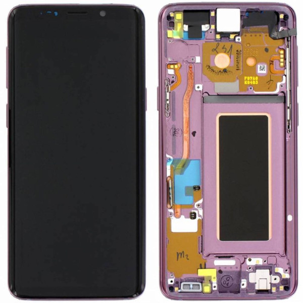 Samsung Galaxy S9 LCD displej Amoled včetně rámu G960 (Service Pack) Fialový