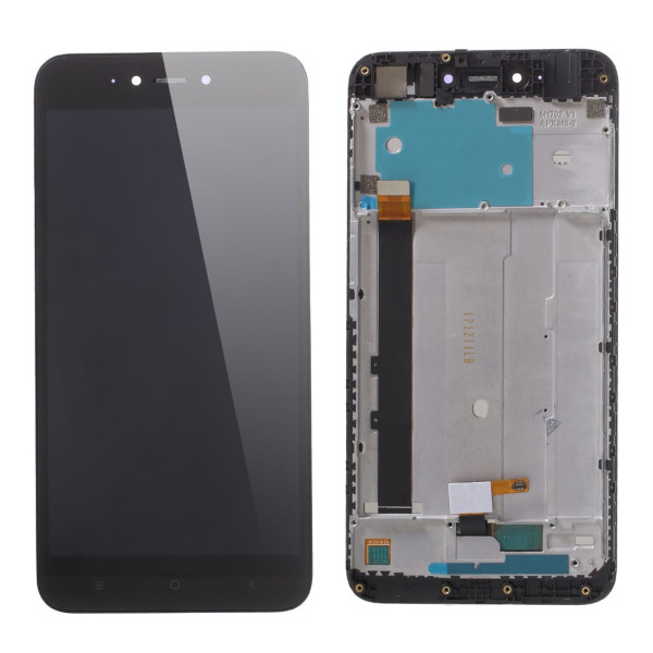 Xiaomi Redmi Note 5A LCD displej dotykové sklo černé včetně rámečku (Service Pack)