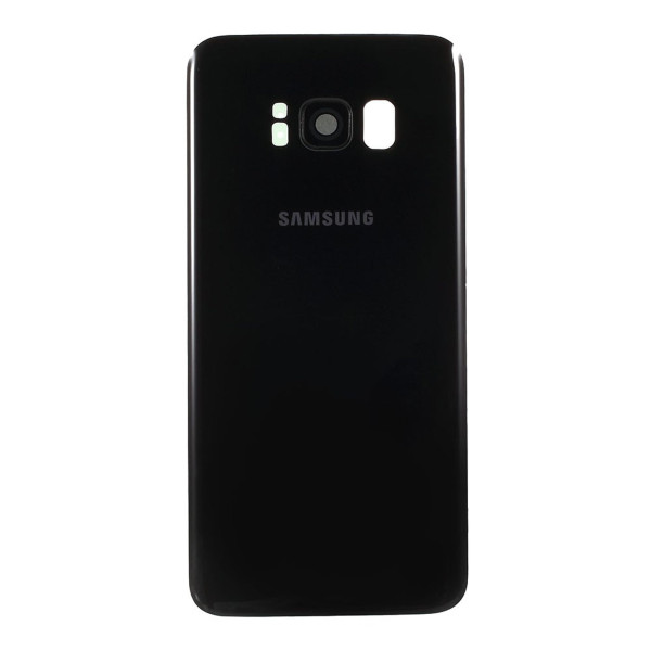 Samsung Galaxy S8 zadní kryt baterie osazený včetně krytky čočky fotoaparátu černý G950F