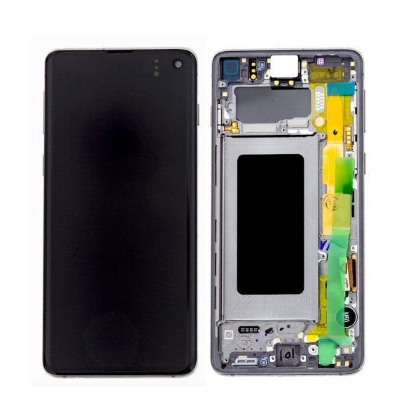 Samsung Galaxy S10 LCD displej Amoled včetně rámu černý G973 (Service Pack)