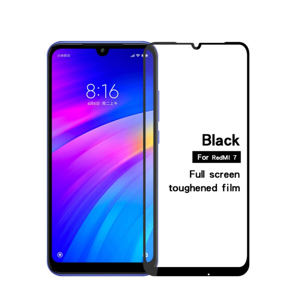 Xiaomi Redmi 7 ochranné tvrzené sklo na displej černé