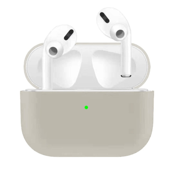 Apple Airpods Pro ochranný kryt silikonový obal na bezdrátová sluchátka šedý