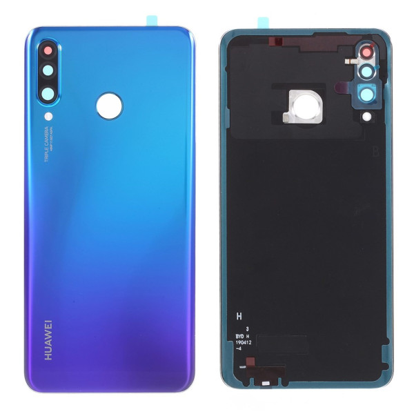 Huawei P30 Lite zadní kryt baterie modro fialový včetně krytky čočky fotoaparátu