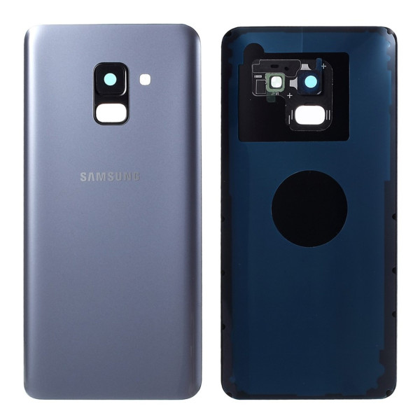 Samsung Galaxy A8 2018 zadní kryt šedý osazený včetně krytky fotoaparátu A530F