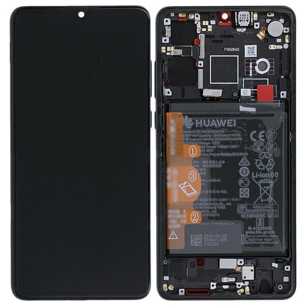 Huawei P30 LCD OLED Display dotykové sklo černý (Service Pack)