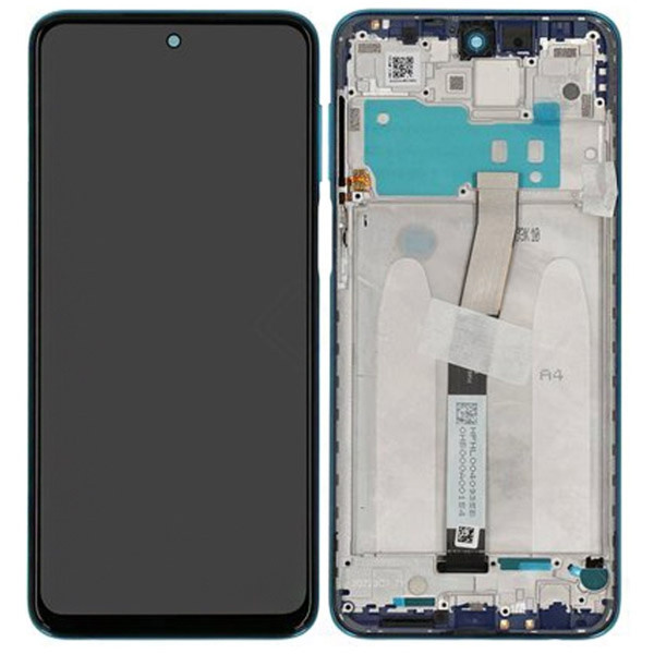 Xiaomi Redmi Note 9 Pro LCD displej dotykové sklo včetně rámečku (Service Pack) Blue