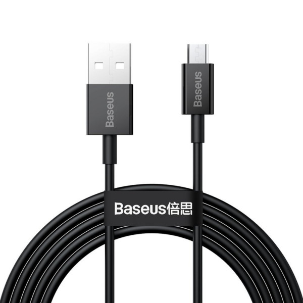 USB-A na microUSB kabel Baseus Superior Series 18W 2.4A (2m) černý