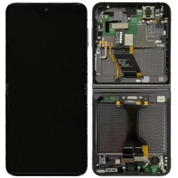 Samsung Galaxy Z Flip 5 F731B LCD displej dotykové sklo originální (Service Pack) vnitřní Graphite