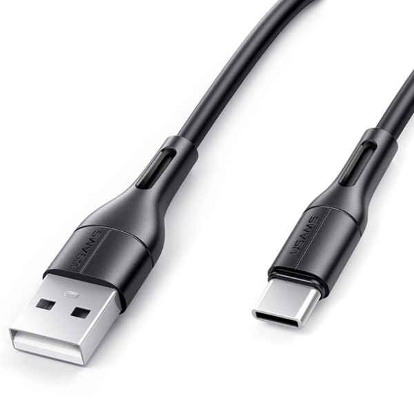 USAMS U68 datový a nabíjecí USB-C kabel 2A černý