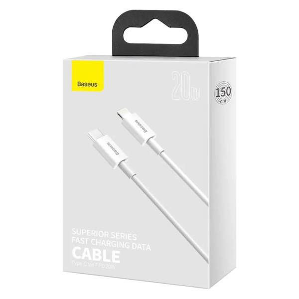 Kabel Baseus Superior Series Cable USB to Lightning 2.4A 1m bílý